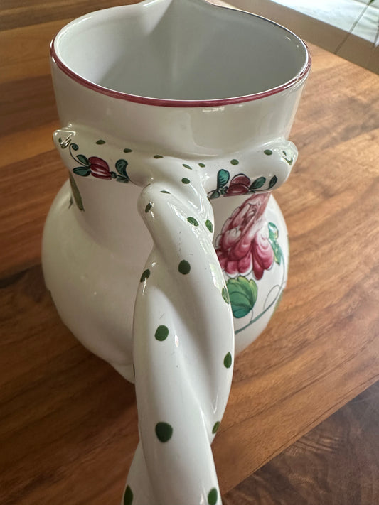 Tiffany and Co vase with roses, and snake handle