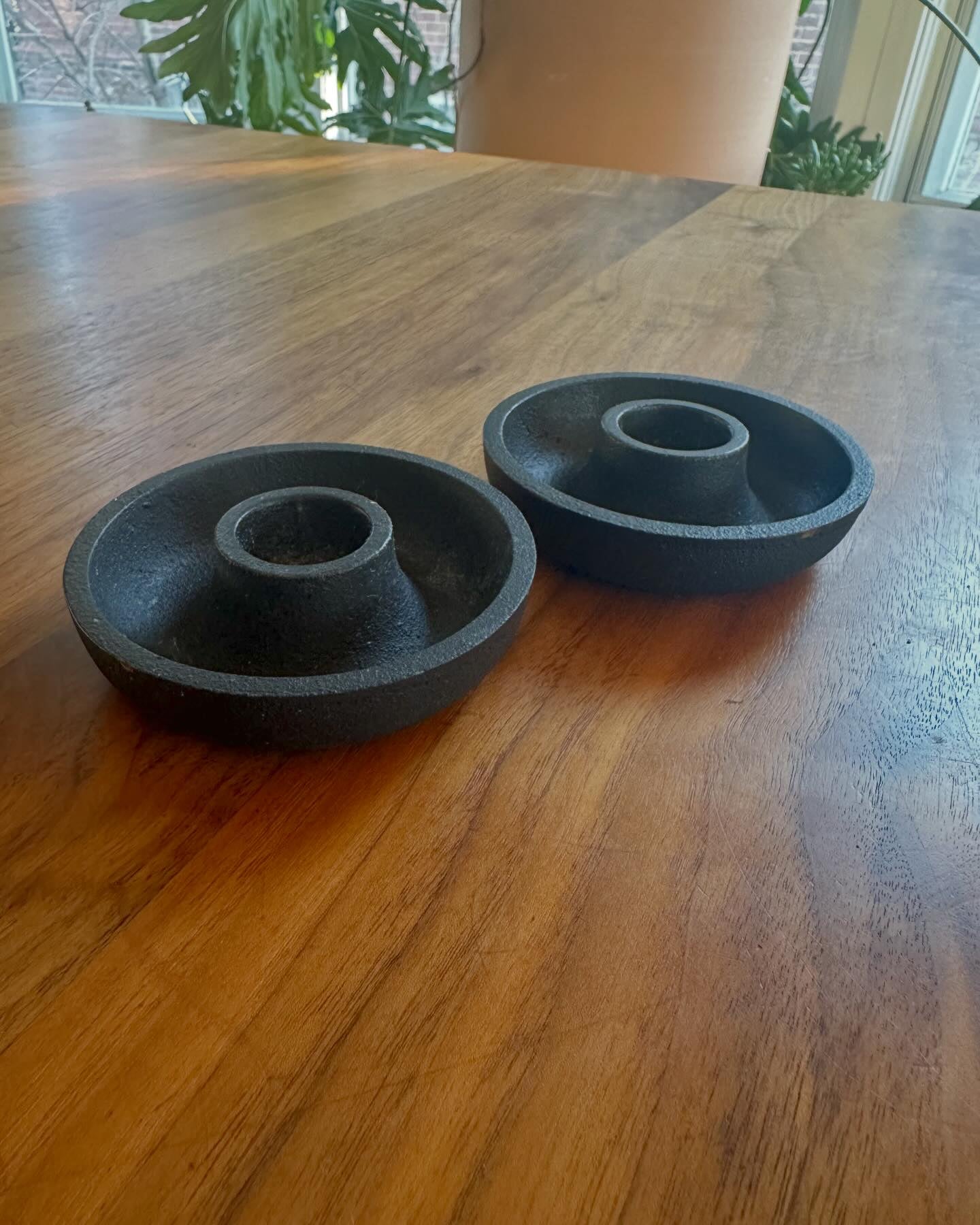 Vintage Midcentury Australian iron candleholders