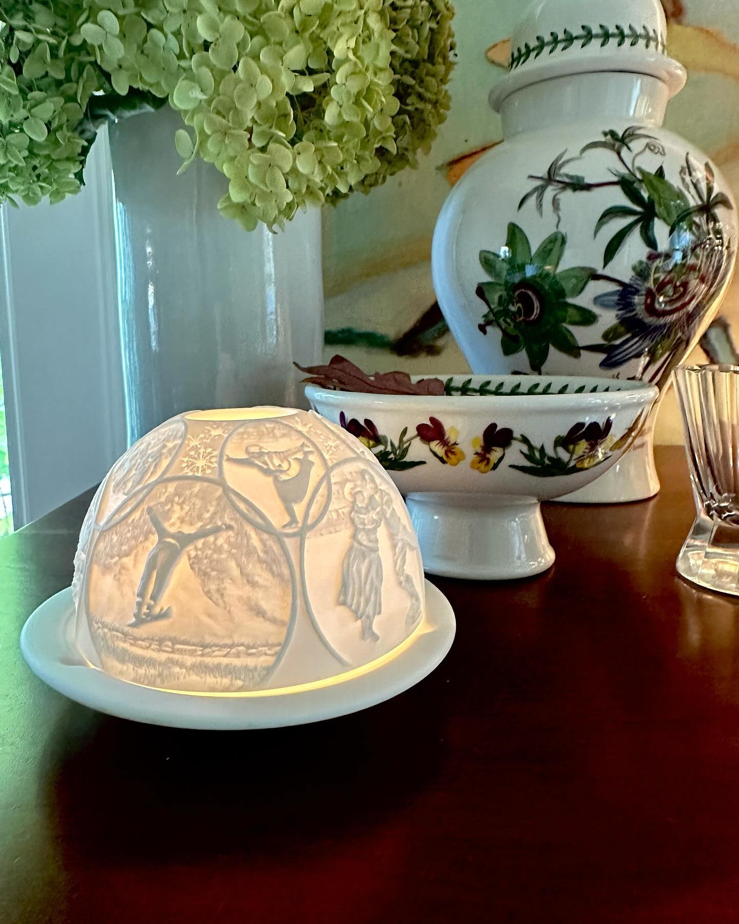 Vintage Bernardaud lithophane bisque fairy light, a 3-dimensional porcelain