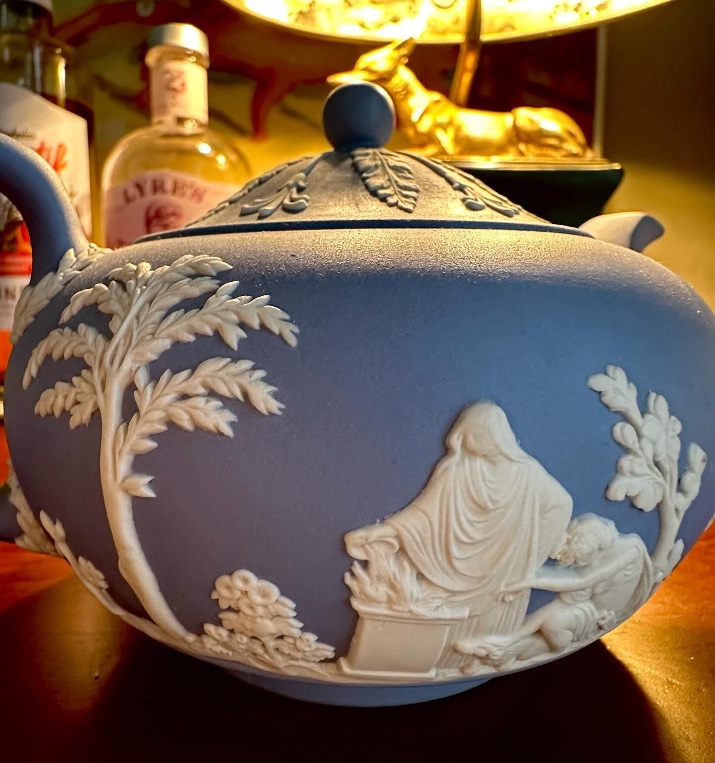 Vintage Wedgwood Jasperware teapot